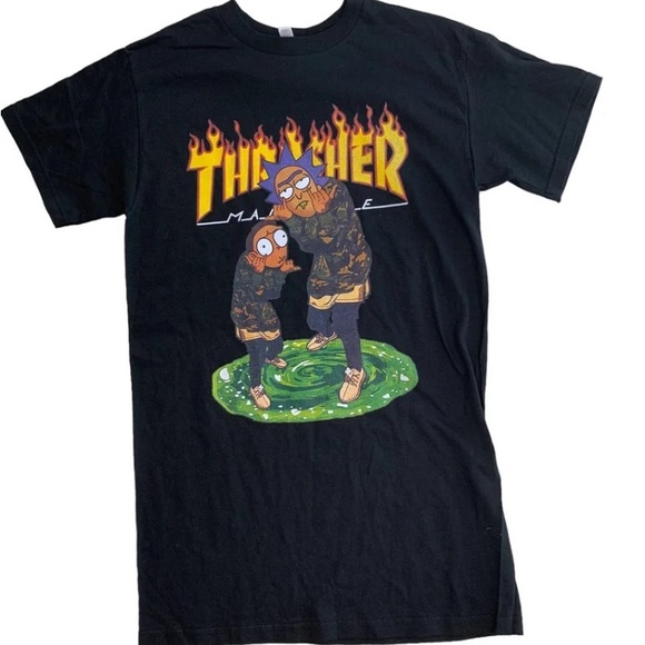Morty thrasher T-shirt Men’s size small - Picture 6 of 6